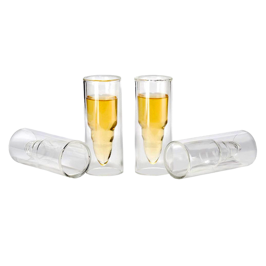 50 Caliber Shot Glasses Set - Set of 4