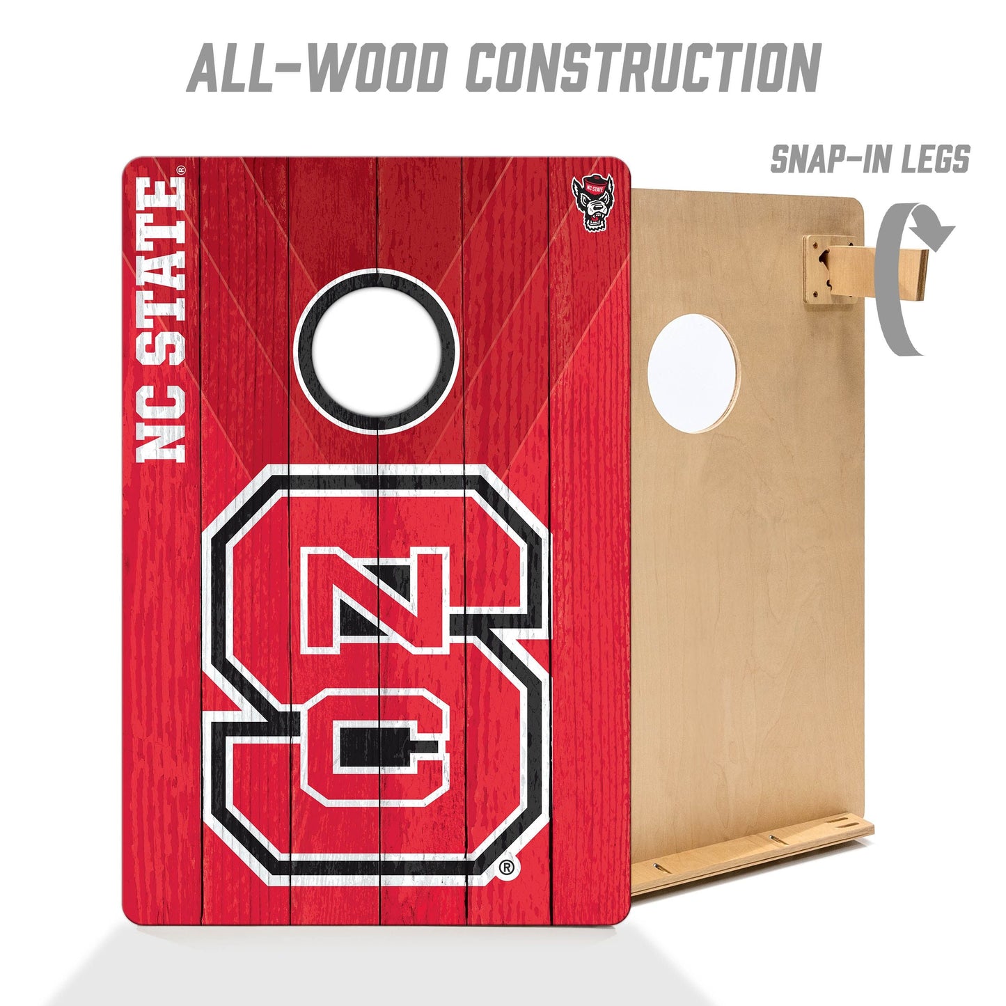 NC State Wolfpack 2x3 Tailgate Cornhole Boards