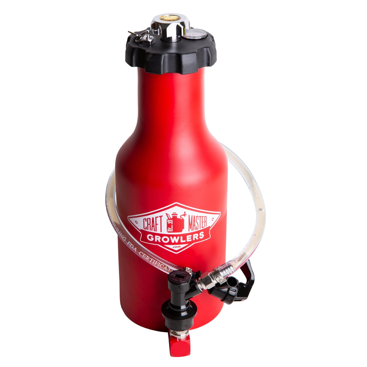 *Custom Image* "Portable Keg" 64 oz Growlveller™ C02 Carbonated - Free Shipping
