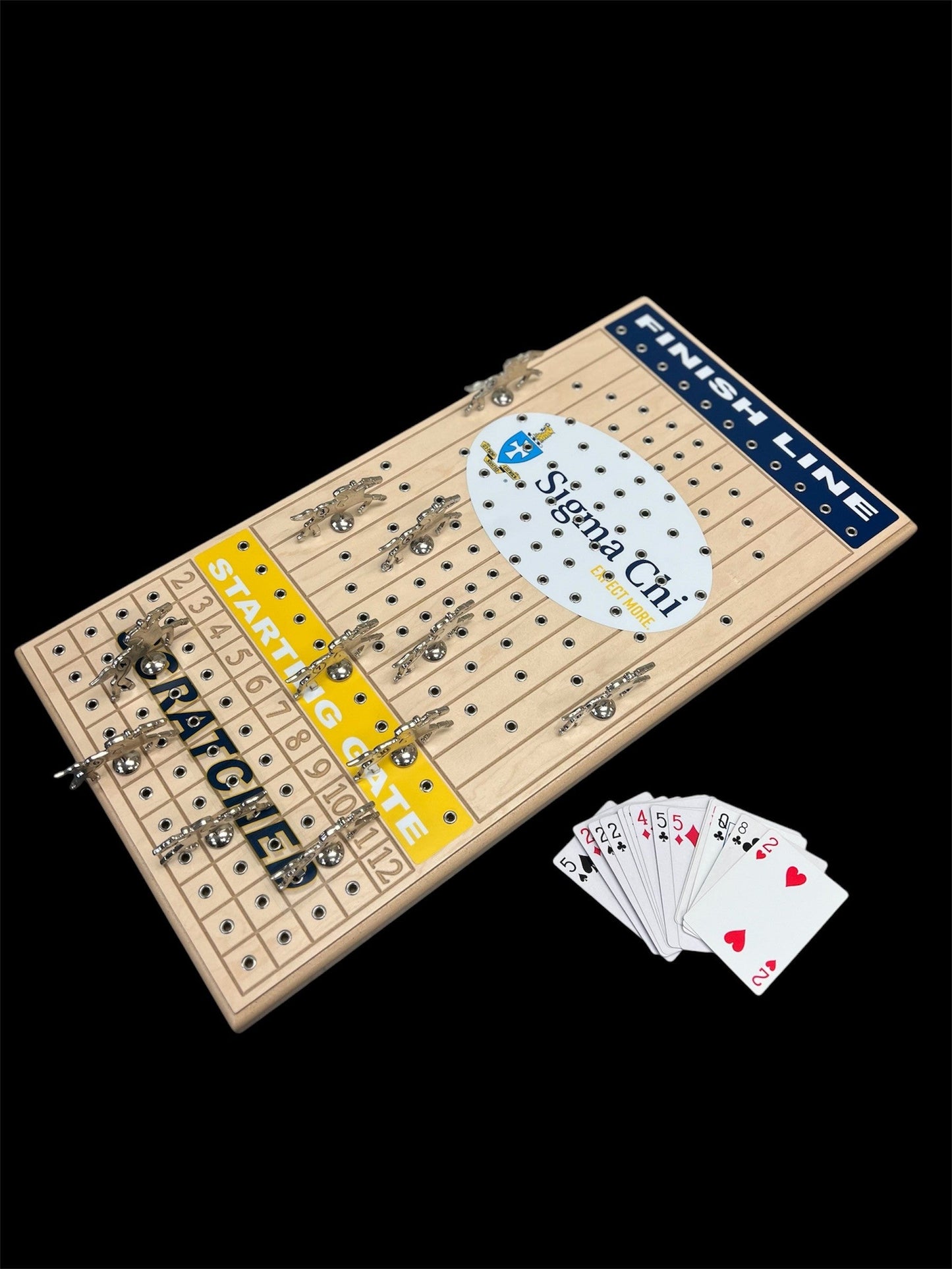 Sigma Chi Fraternity Horseracing Maple Gametop