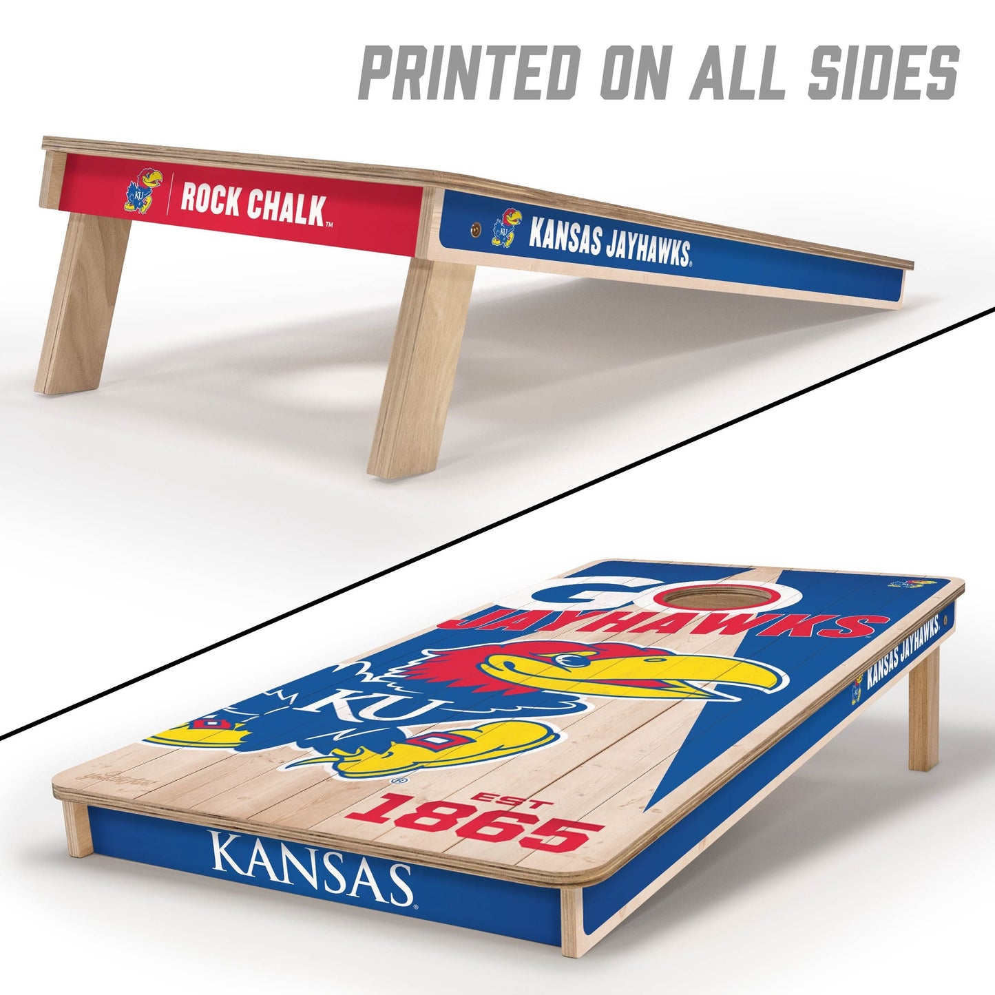 Kansas Jayhawks 2x4 Pro Cornhole Boards