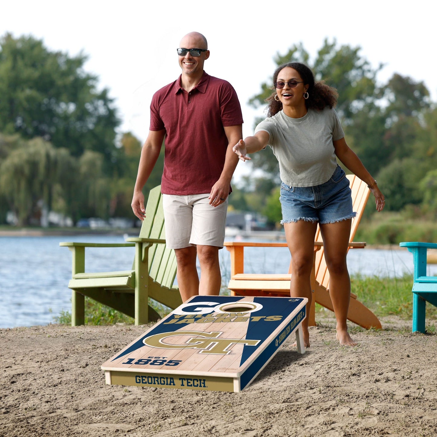 Georgia Tech Yellow Jackets 2x4 Pro Cornhole Boards